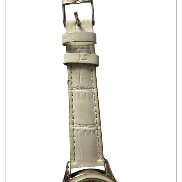 White and Silver Watch with Red Logo - Picture 5 of 6